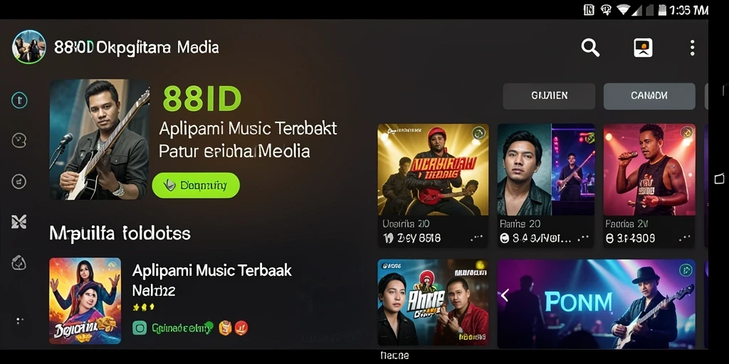Tampilan gameplay 88ID dengan fitur karaoke dan playlist musik
