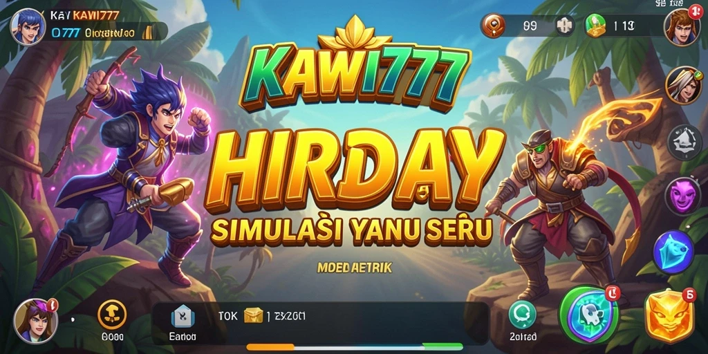 Menampilkan gameplay seru dari KAWI777 dengan berbagai aktivitas simulasi.
