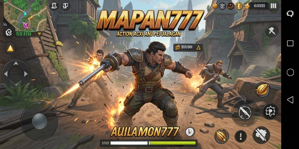 Tampilan gameplay seru di MAPAN777 dengan aksi mendebarkan.