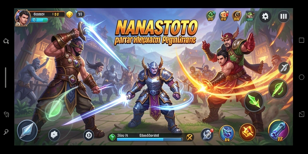 Tampilan gameplay NANASTOTO yang strategis dan menantang.