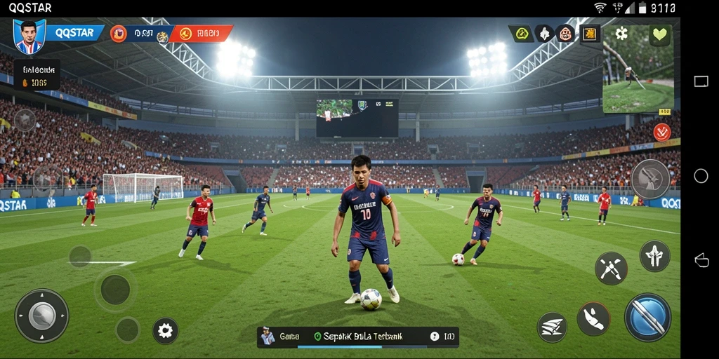Menampilkan game sepak bola yang seru dan mendebarkan.