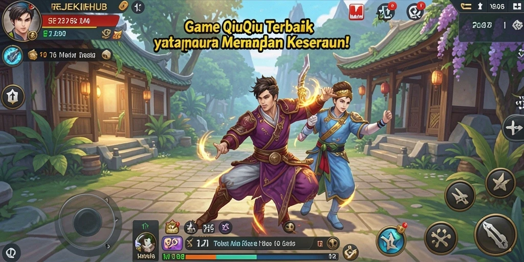 Screenshot gameplay QiuQiu yang seru di REJEKIHUB.