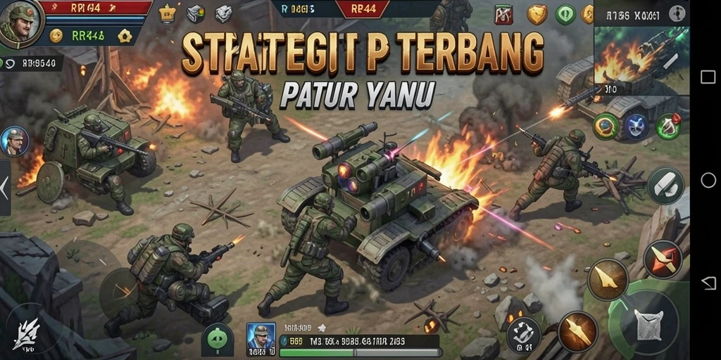 Tampilan gameplay RR44 dengan aksi seru dan strategi mendebarkan.
