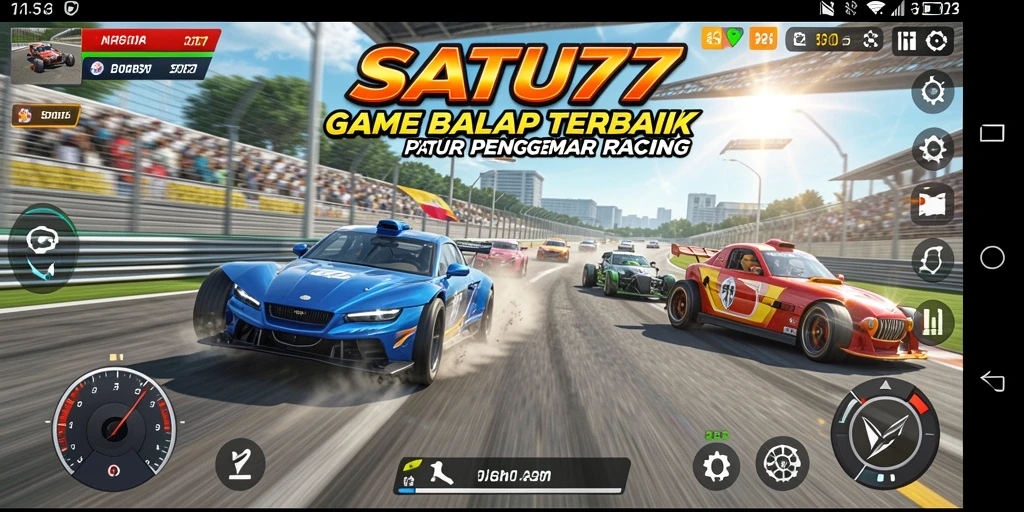 Tampilan gameplay SATU77 yang mendebarkan dan kompetitif.