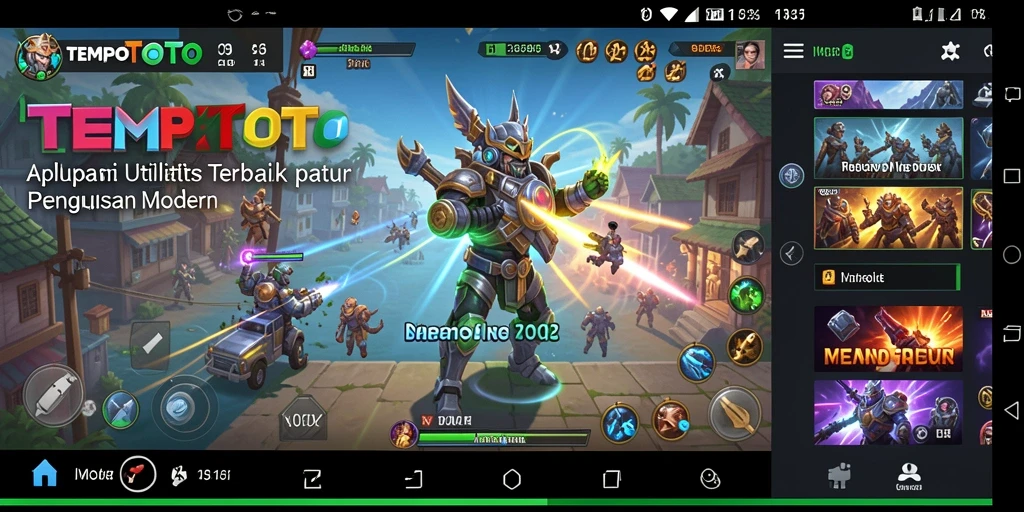 Tampilan utama TEMPOTOTO dengan fitur manajemen waktu.